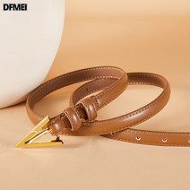 DFMEI 프렌치 빈티지 미니멀 벨트 매치 여성 삼각 벨트 원피스 셔츠 아우터 정장 허리 커버