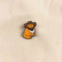 카우보이 고양이 포인트 브로치 뱃지 베찌 베지 브로찌 브롯지 옷핀 핀뱃지 코사지 배찌 가방 스카프