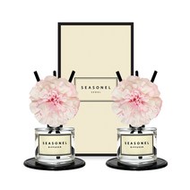 시즈넬 플라워 디퓨저 50ml 지니아 핑크 2세트, 클린코튼