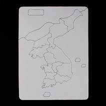 쥬크박스 종이퍼즐[우리나라지도](4개세트)종이퍼즐, 소(가로14cm세로22cm), 1개