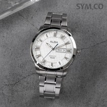 세이코알바 남성 캐주얼 메탈 손목시계 AV3271X1