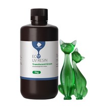 ANYCUBIC ECO UV 수지LCD 3D 프린터에 사용되는 낮은 냄새 안전 405nm, 1kg Tran 그린 중국.
