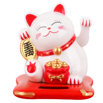 마네키네코 개업선물 돈나무 고양이장식 복고양이 삼족두꺼비, 베이지