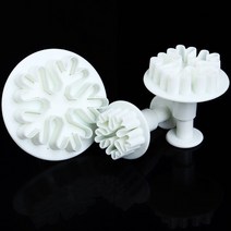 케이크재료 3 개/대 눈송이 케이크 쿠키 퐁당 플런저 커터 금형 diy 장식 베이킹 쿠키 도구
