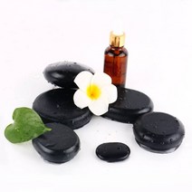 황옥석 핫스톤 스톤 마사지 테라피 돌 괄사 7x7cm, 1개