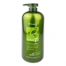 비해피 그린 티 산성 샴푸 1500ml 덕용샴푸 -D, 상세페이지 참조