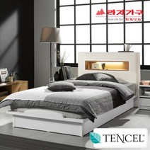 [] 아이크3단LED 평상형침대세트 슈퍼싱글SS(텐셀 본넬매트리스)