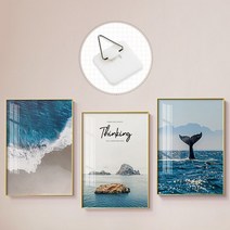 못없이 부착형 접시걸이 3종세트 액자 그릇 장식 벽걸이 인테리어