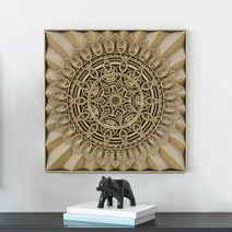 거실 고급인테리어 카페 리모델링 오리엔탈 벽장식, 80cmx80cm