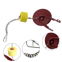 정화조 농업용 가정용 배수 밸브 플로트 포함 물 절약 쉬운 설치 실링 탱크 교체 부품 화장실 플래퍼, 한개옵션0