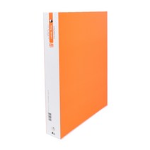 플러스샵 합지 컬러 바인더 A4 3공 O링 5색상 1Set 2개입, 주황 8Set 16개입