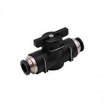 8mm 원터치피팅 원터치휘팅 8미리 유공압 퀵 커넥터 BUC-8 에어 호스 핸드 수동 밸브유공압 카플러, 단품