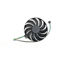 5700XT 그래픽 카드 냉각 팬 T129215Su 쿨러 팬 ASUS RX5600XT 5700 듀얼 EVO OC, 02 Right Fan