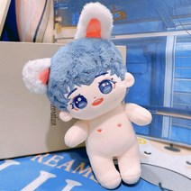 무속성 인형 솜인형 아이돌 만들기 diy 바디 몸통 TNT시대소년단 송 20cm 목화인형 굿즈 손오피스 토끼헌 동종 선물, 02번 20CM(스켈레톤), 02번 Song Yaxuan 벌거 벗은 아