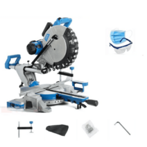 슬라이딩 각도 절단기 나무 톱 타일 금속 고속 앵글 목재 철근 저속 각도기 밴드쏘, 12인치 10.5X33cm 절단 가능