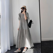 Luna 여름 휴양지 해외여행 롱 원피스 비치웨어 엄마등원룩