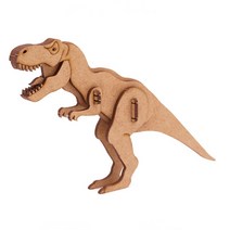 DIY미니어처 티라노사우루스 공룡 미니어처만들기 장난감 인테리어 소품 고밀도MDF, 미니어처 티라노사우루스 DI-09
