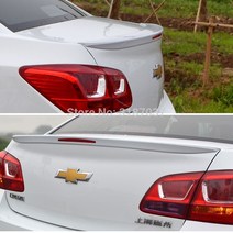 자동차 chevrolet 호환 Cruze Spoiler 2010-2013 ABS 플라스틱 도색되지 않은 컬러 리어 스포일러 윙 트렁크 리 커버 스타일링, [01] gloss black color