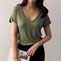 딥 브이넥 반팔티 9컬러