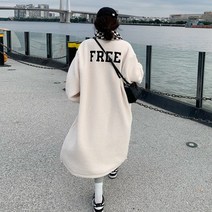 스타일아유 따뜻한 롱 뽀글이 오버핏 점퍼 박시핏 자켓 여성 겨울 방한 아우터