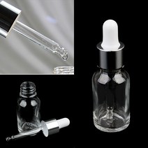 15ml 투명 스포이드 유리 공병 향수 화장품 에센스 오일 샘플 제작