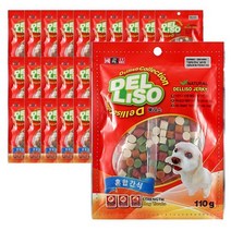 델리소 져키 강아지간식 110g, 닭고기 + 양고기 + 오리고기 혼합맛, 30개입