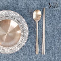 놋마을 방짜유기 수저세트 1인 유기 놋 수저