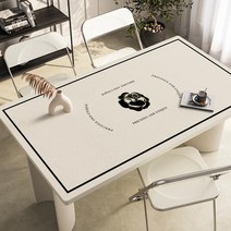 가죽 식탁매트 식탁 테이블 책상 보호필름 유리대용 가죽 방수 식탁매트, 80x130cm, E