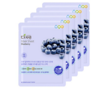다자연 블루베리 마스크팩, 1매입, 5개