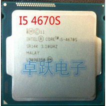 파워딜 인텔 코어 i5-4670S i5 프로세서 쿼드 LGA1150 데스크탑 CPU 100% 제대로 작동, 한개옵션0