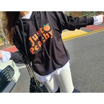 피치 오렌지 후드티셔츠