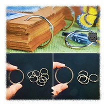 액세서리키홀더 키홀더 걸이식 원형 카드링 카드링 열쇠고리, 사이즈, 소 8P