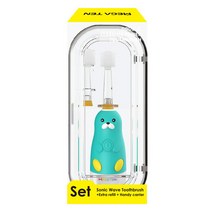 메가텐 프리미엄 유아 음파 칫솔 2in1 인케이스-해달(미디엄), 단품