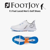 풋조이 FootJoy 남성 FJ 퓨엘 레이스 스파이클리스 골프화 화이트/블루