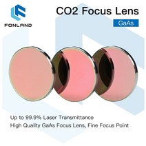 fonland gaas 초점 렌즈 dia.18 19.05 20 25mm fl 38.1 50.8 63.5 76.2 101.6mm 1.5-4 CO2 레이저 조각 절단기용, 50.8mm