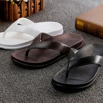 브룸 여자 남자 커플 가죽 쪼리슬리퍼 여름샌들 조리 M708B
