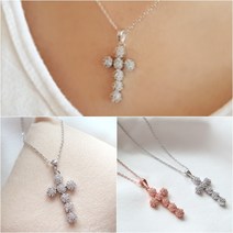 coco샵 명품st 꽃자의 십자가목걸이 럭셔리 패션 목걸이