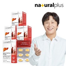 내츄럴플러스 차태현 간건강 밀크씨슬 30정 4박스 / 실리마린 아연, 30정 x 4박스, 900mg