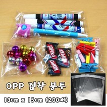 opp 접착 봉투 13cm x 15cm 200매 상품등 포장 빵봉투, 상품선택