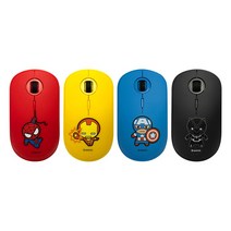 마블 MARVEL 어벤져스 4종 정품 무소음 무선 마우스, 02)MKM-02 아이언맨
