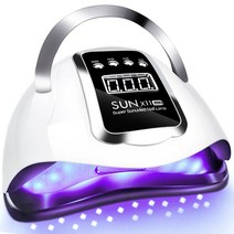 UV램프 젤 네일 램프 경화기 드라이기 300W 업그레이드 강력한 대형 LCD 디스플레이 스마트 센서 드라이어 UV 폴란드 아트 살롱 장비, 01 SUN X11MAX, EU