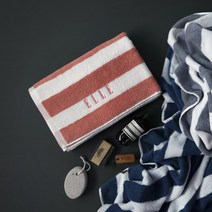 영신타올 ELLE 엘르 스트라이프 바스타올, 핑크