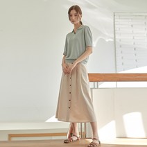 폴햄 여성 린넨 롱 스커트_PHC2RR2030 PHC2RR2030 264429