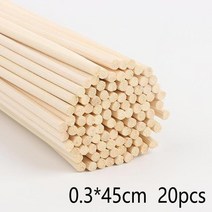 고급지팡이 어르신지팡이 등산스틱 20-50 개 천연 DIY 나무 스틱 수제 여분의 두꺼운 아로마 테라피 디퓨저, 07 3mmX450mm -20pcs