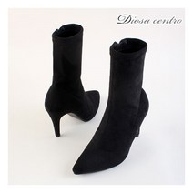 [지즈] 스웨이드 리테인 삭스 부츠 8cm