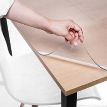에이원 프리미엄 유리 PVC 투명 고무 비닐 매트, x 세로90cm