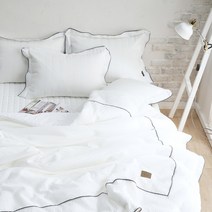 MAUM 비앙 시어서커 60수 아사 면 냉감 여름 차렵이불 S/Q