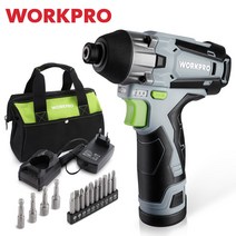 전동드라이버 미니 충전 무선 소형 가정용 공구 드릴 해머 핸드 임팩 WORKPRO-12V 무선 임팩트 드라이버 키, 01 EU