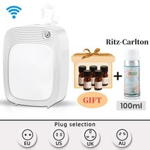전자 방향제 디퓨저 가정용 에센셜 오일 커버리지 500 와이파이 제어 무소음 룸 향기 기계 샘플 선물, 7.White Ritz Carlton  UK
