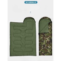 군용침낭 침낭추천 차박 백패킹침낭 군대침낭, 0.95kg(180+30)x75cm(봄여름)